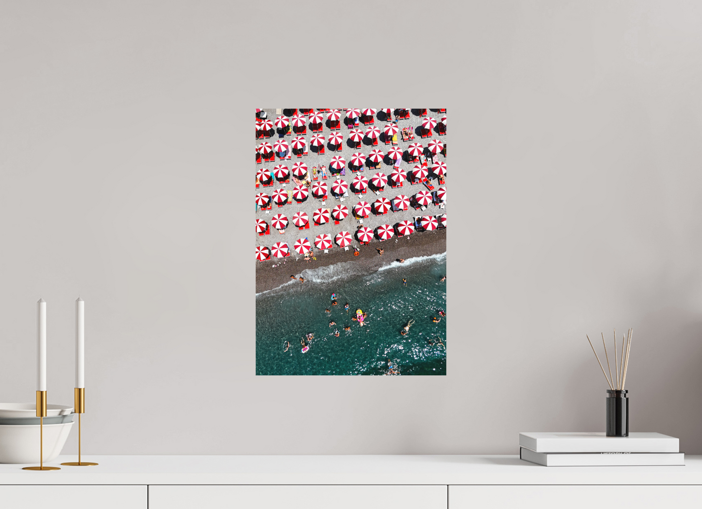 Amalfi Red Umbrellas