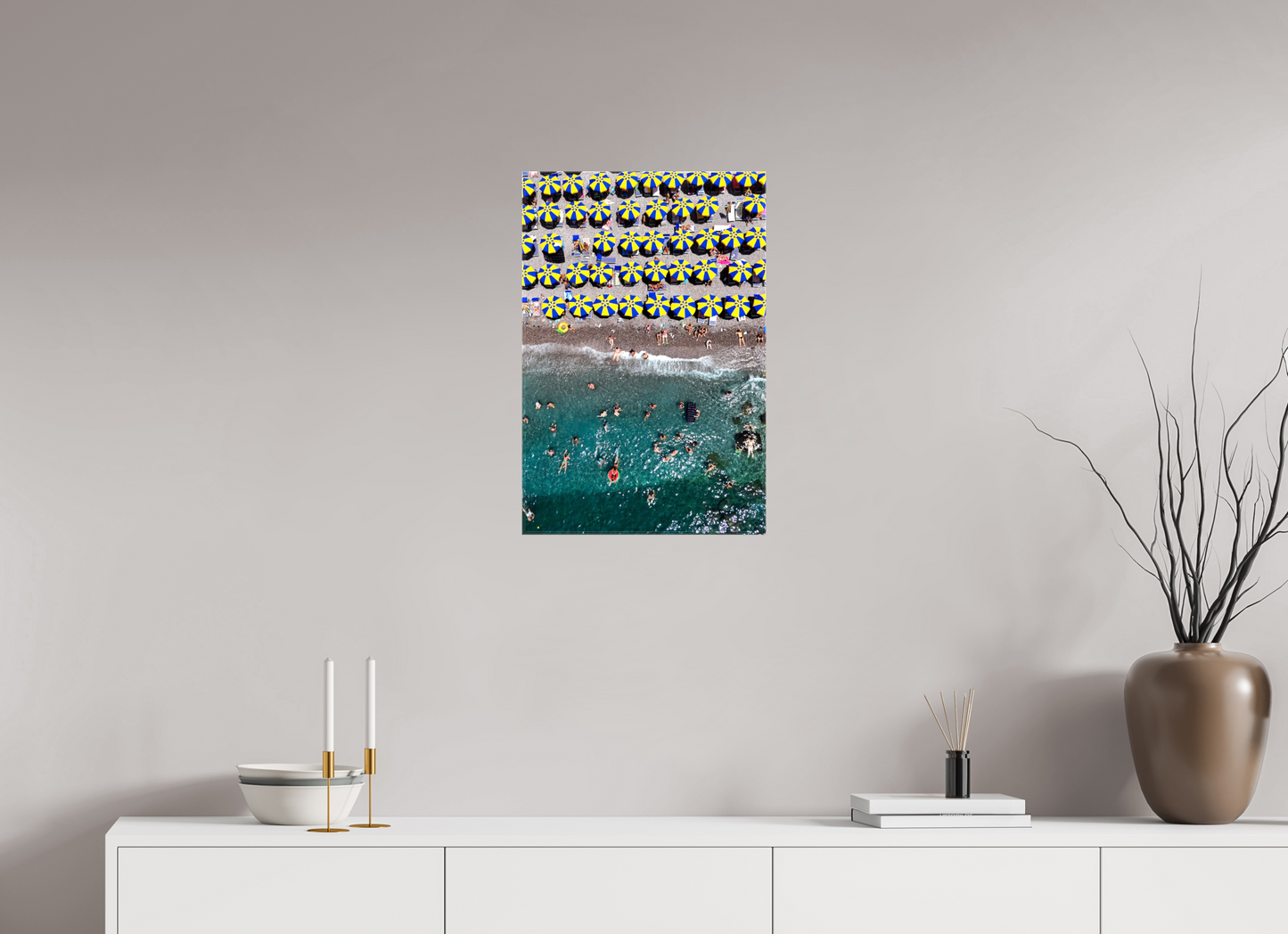 Amalfi Blue and Yellow Umbrellas