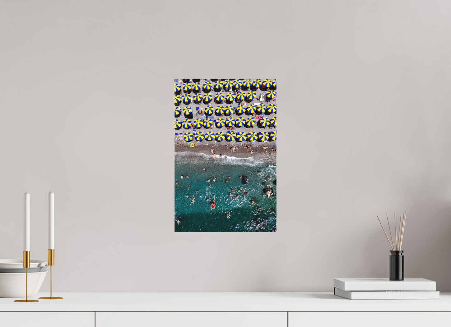 Amalfi Blue and Yellow Umbrellas