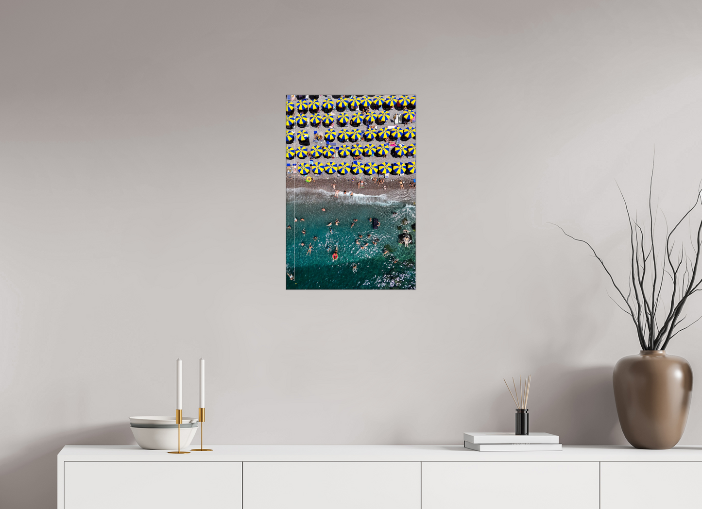 Amalfi Blue and Yellow Umbrellas