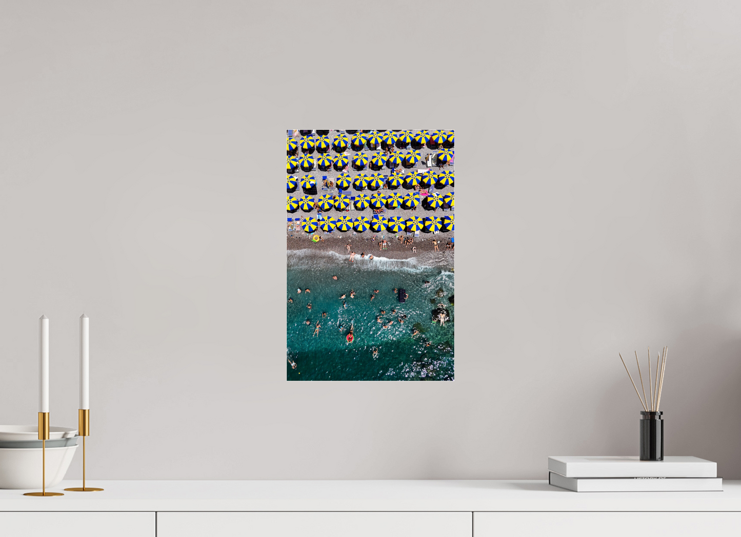 Amalfi Blue and Yellow Umbrellas