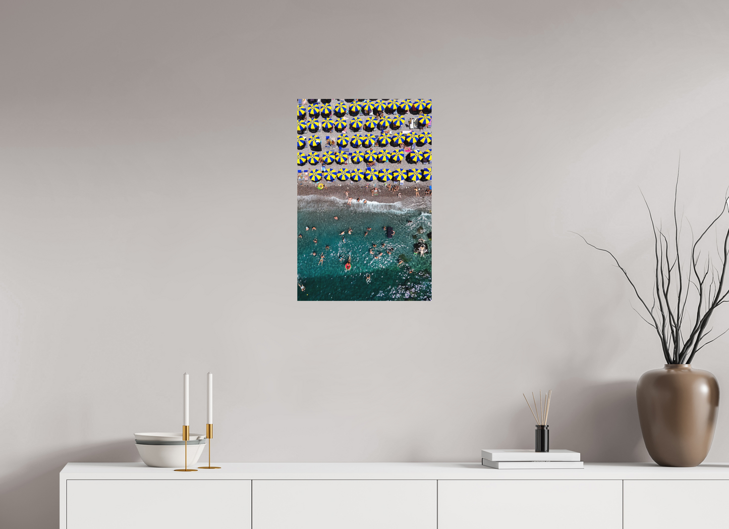 Amalfi Blue and Yellow Umbrellas