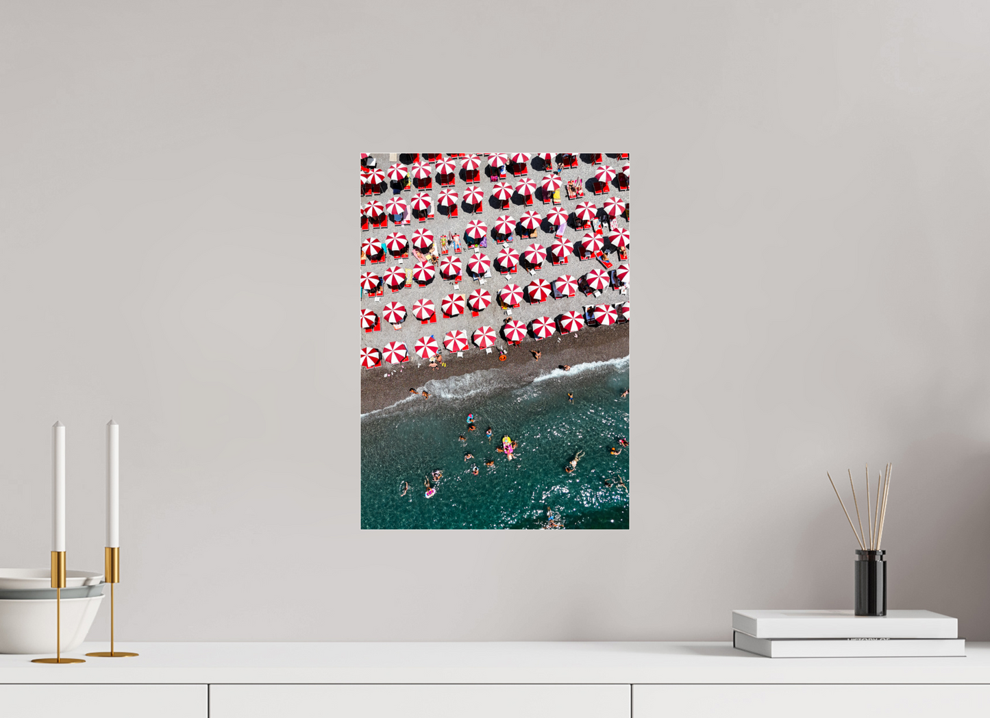 Amalfi Red Umbrellas