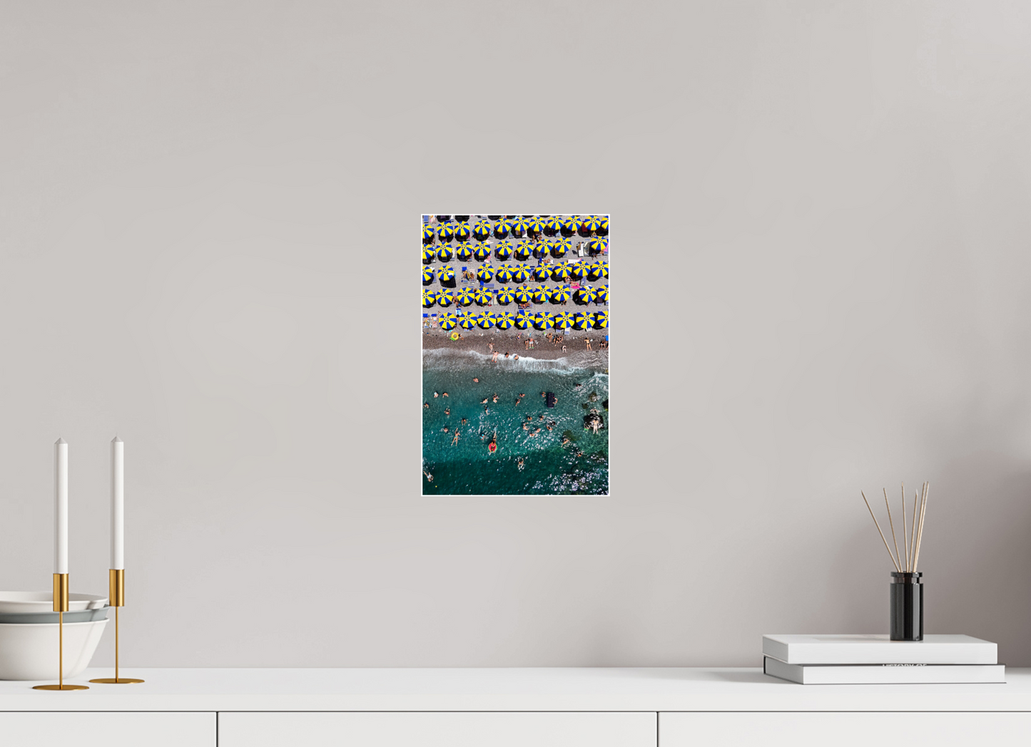 Amalfi Blue and Yellow Umbrellas