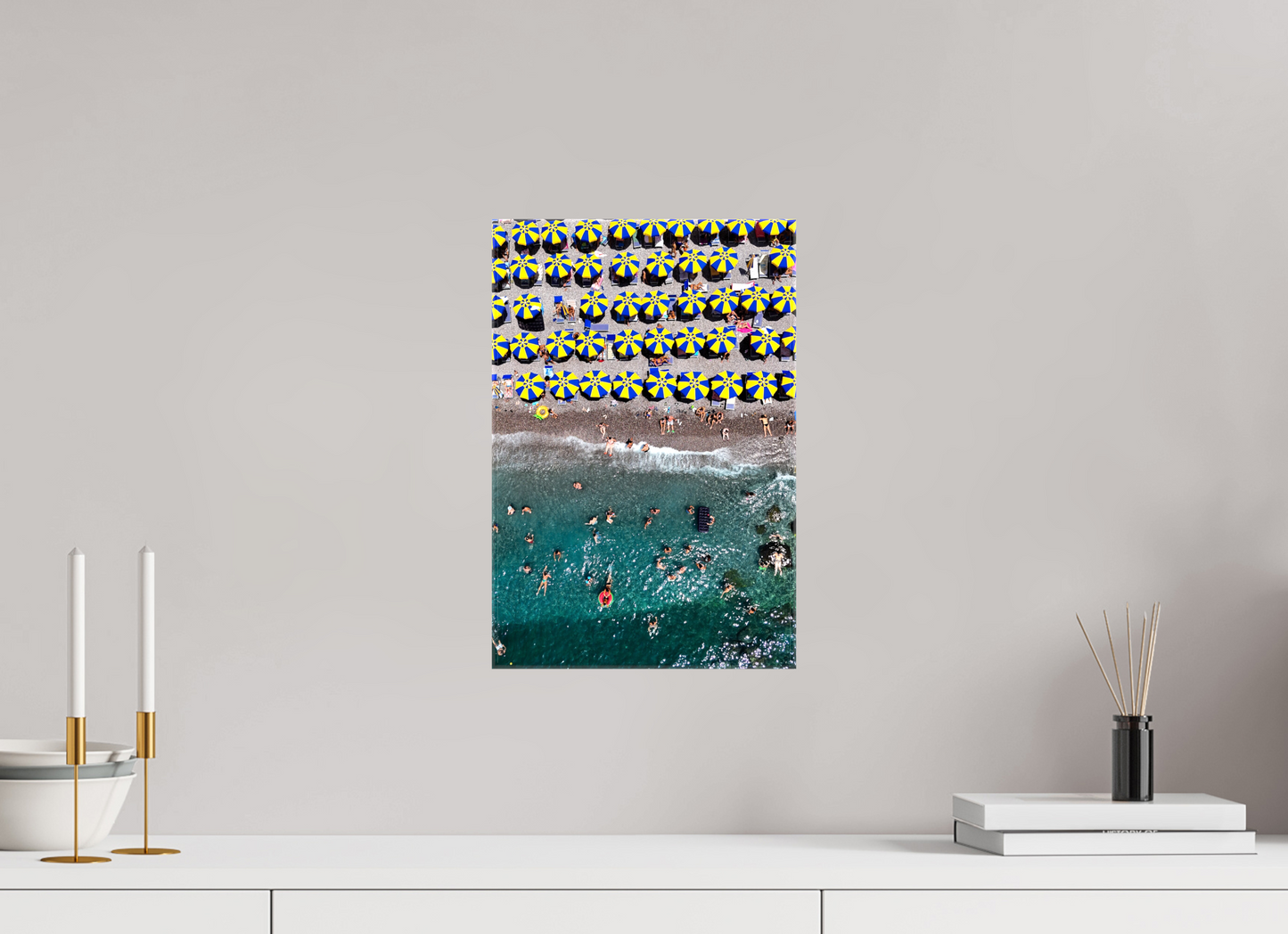 Amalfi Blue and Yellow Umbrellas