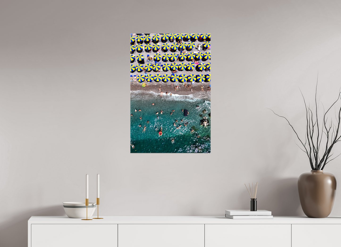 Amalfi Blue and Yellow Umbrellas