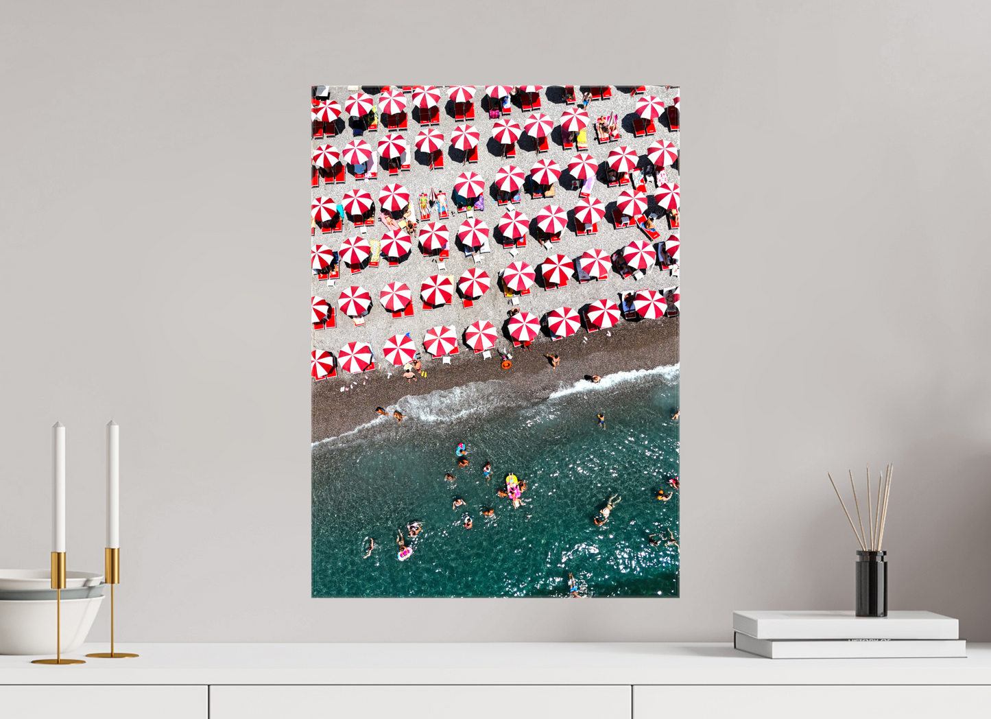 Amalfi Red Umbrellas