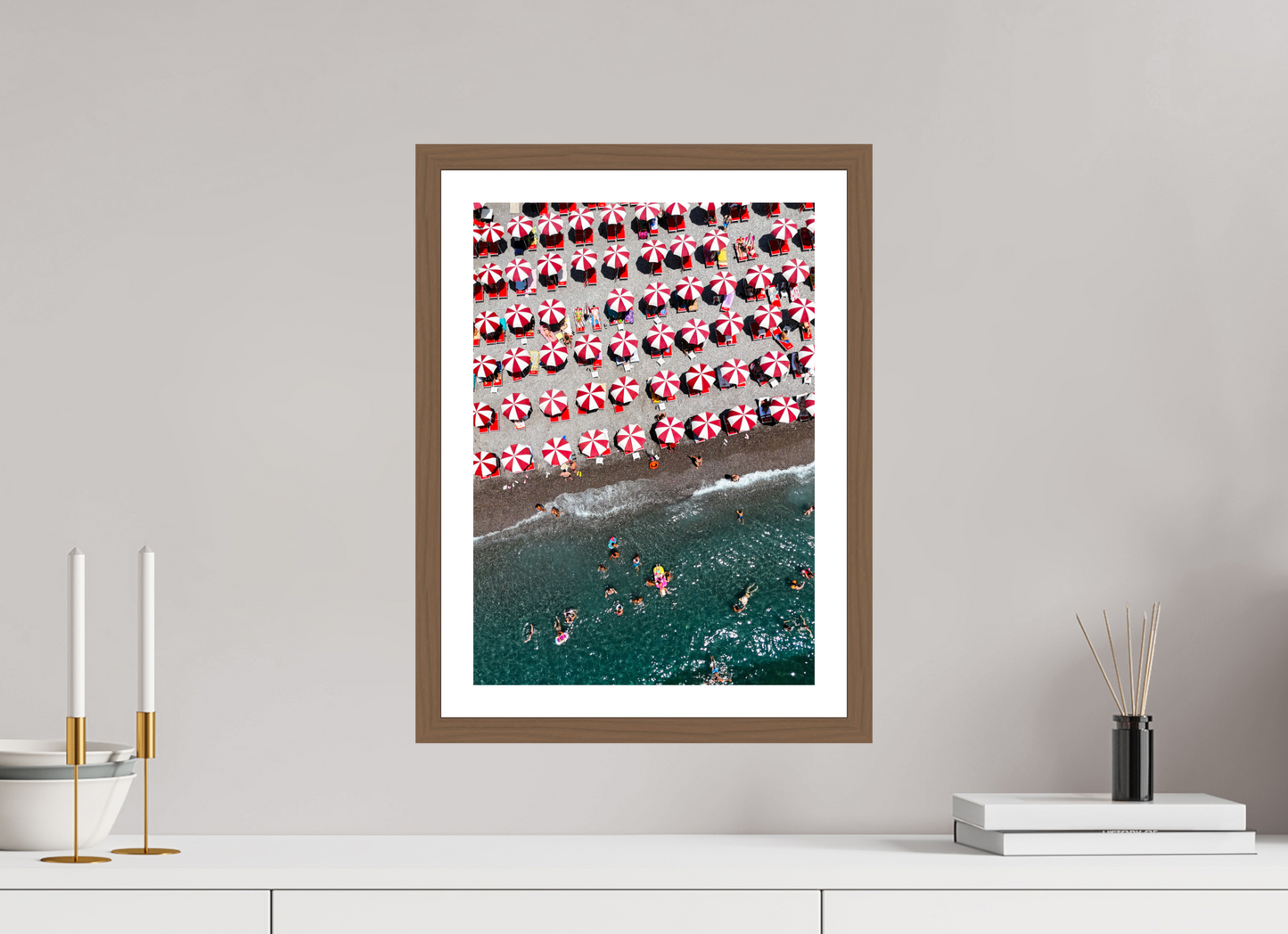 Amalfi Red Umbrellas