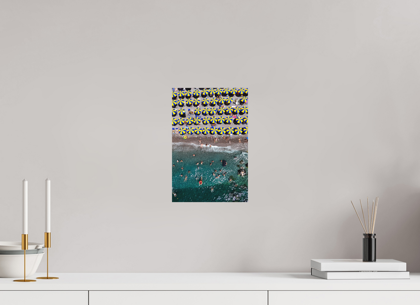 Amalfi Blue and Yellow Umbrellas