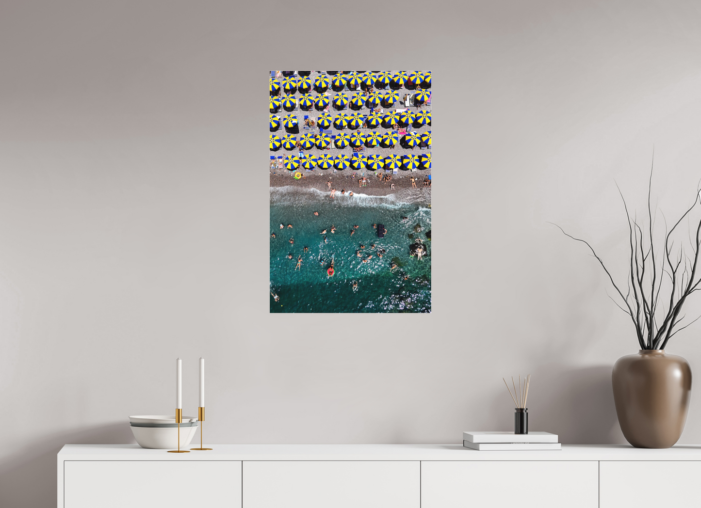 Amalfi Blue and Yellow Umbrellas