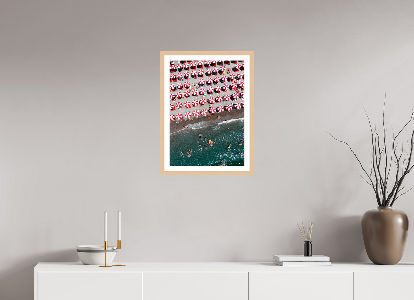 Amalfi Red Umbrellas