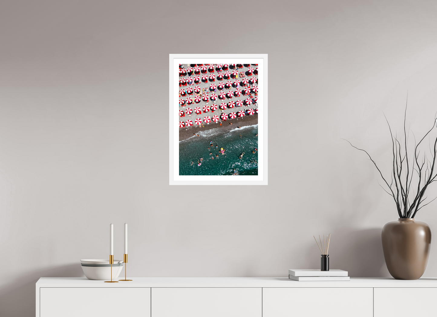 Amalfi Red Umbrellas