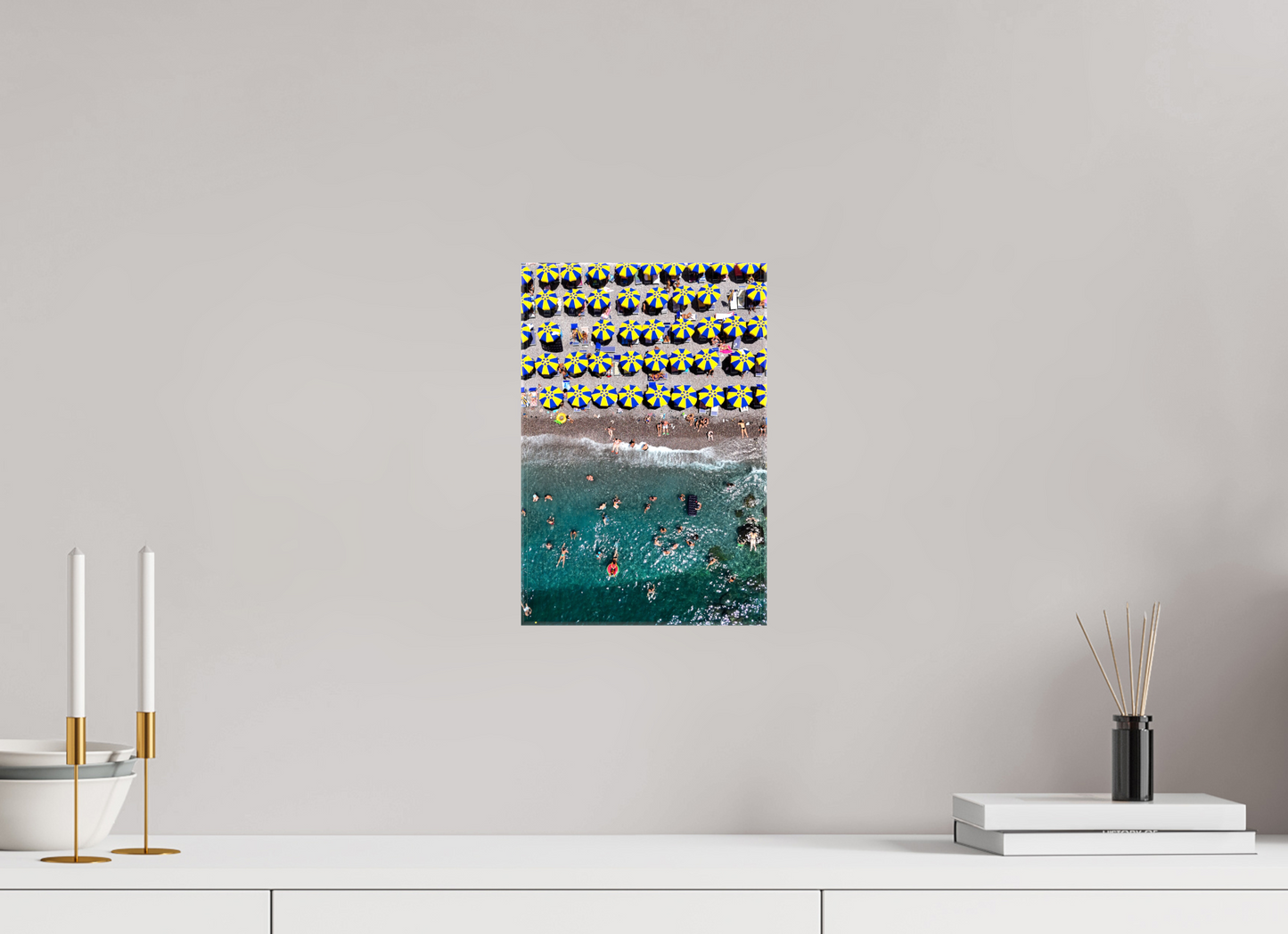 Amalfi Blue and Yellow Umbrellas