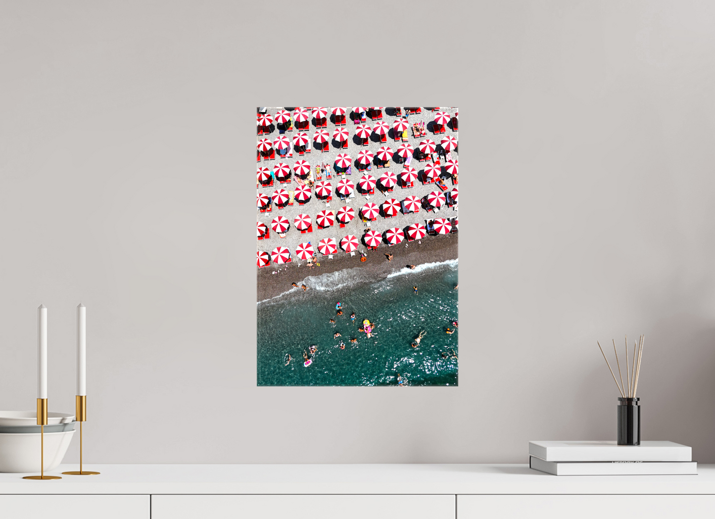 Amalfi Red Umbrellas