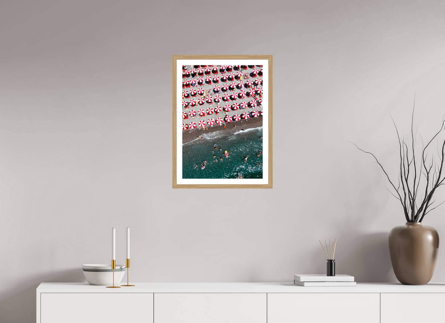 Amalfi Red Umbrellas